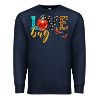 Navy love bug lady bug Premium Sweatshirt - LillyAllenDesigns