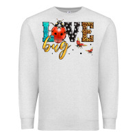 Oatmeal Heather love bug lady bug Premium Sweatshirt - LillyAllenDesigns