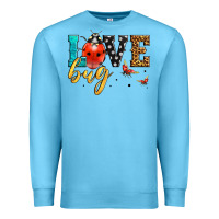 Ocean Blue love bug lady bug Premium Sweatshirt - LillyAllenDesigns