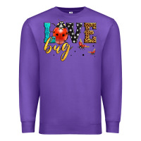 Purple love bug lady bug Premium Sweatshirt - LillyAllenDesigns