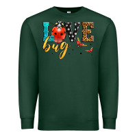 Sports Green love bug lady bug Premium Sweatshirt - LillyAllenDesigns