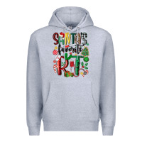 Heather Grey santas favorite rt nurse Premium Hoodie - MaliasSmallBusiness