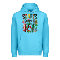 Ocean Blue santas favorite rt nurse Premium Hoodie - MaliasSmallBusiness