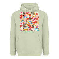 Matcha back to school seamless pattern 1 (3600x3600) Heavyweight Hoodie - AdoDesignShop
