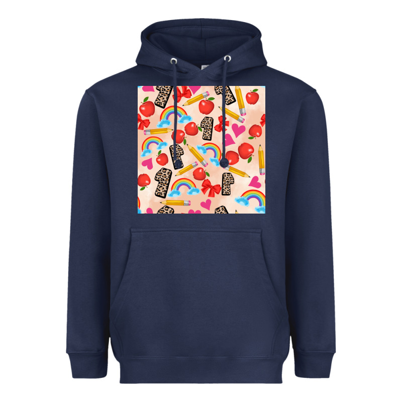 Back To School Seamless Pattern 1 (3600x3600) Heavyweight Hoodie by AdoDesignShop | Teevron