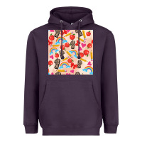 Plum back to school seamless pattern 1 (3600x3600) Heavyweight Hoodie - AdoDesignShop