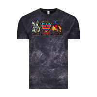 Cloud Black peace love rodeo Vintage Tee - Zillion Design Studio
