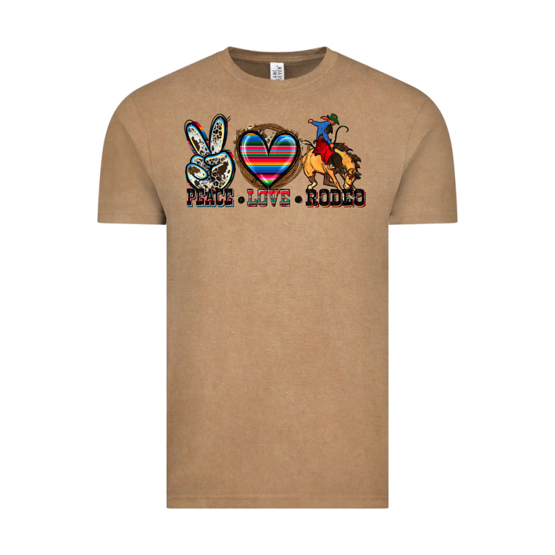 Peace Love Rodeo Vintage Tee by Zillion Design Studio | Teevron