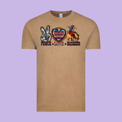 Peace Love Rodeo Vintage Tee Designed By Zillion Design Studio