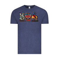 Vintage Denim peace love rodeo Vintage Tee - Zillion Design Studio