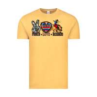 Vintage Mustard peace love rodeo Vintage Tee - Zillion Design Studio