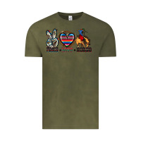 Vintage Olive peace love rodeo Vintage Tee - Zillion Design Studio
