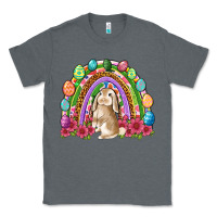 Charcoal Heather Easter rainbow Bunny Easter Day Classic Tee - Neo Western