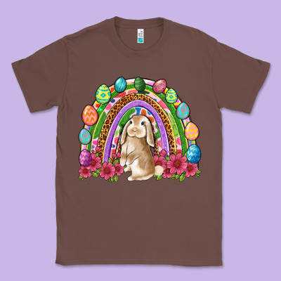 Easter Rainbow Bunny Easter Day Classic Tee Designed By Neo Western