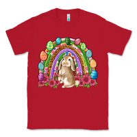 Red Easter rainbow Bunny Easter Day Classic Tee - Neo Western