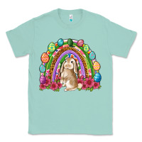 Seafoam Easter rainbow Bunny Easter Day Classic Tee - Neo Western
