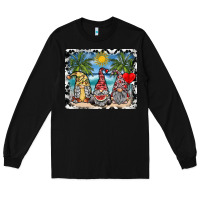 Black summer gnome mousepad Long Sleeve Tee - SublimationCraftShop