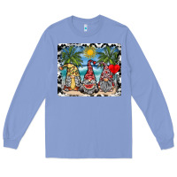 Colony Blue summer gnome mousepad Long Sleeve Tee - SublimationCraftShop