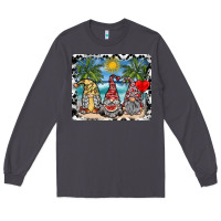 Smoke summer gnome mousepad Long Sleeve Tee - SublimationCraftShop
