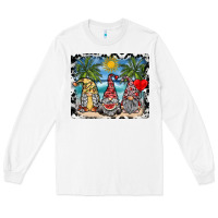 White summer gnome mousepad Long Sleeve Tee - SublimationCraftShop
