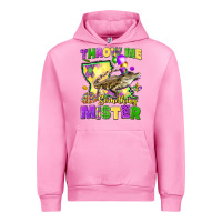 Fuchsia Pink throw me something mister louisiana mardi gras Urban Hoodie - LillyAllenDesigns
