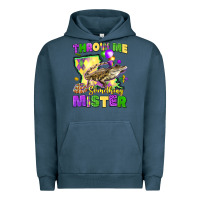 Pigment Midnight Navy throw me something mister louisiana mardi gras Urban Hoodie - LillyAllenDesigns