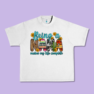 Being A Nana Makes My Life Complete Urban Heavy Tee Designed By Zillion Design Studio
