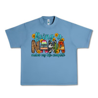 Pebble Blue being a nana makes my life complete Urban Heavy Tee - Zillion Design Studio