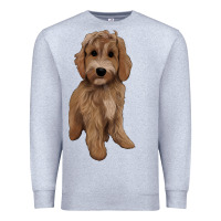 Heather Grey maltipoo Premium Sweatshirt - BarkalooDesign