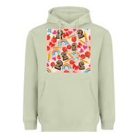 Matcha back to school seamless pattern 2 (3600x3600) Heavyweight Hoodie - AdoDesignShop