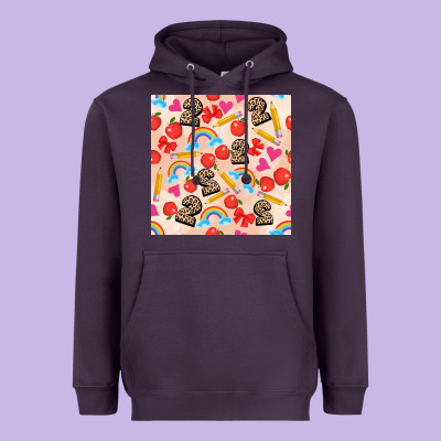 Back To School Seamless Pattern 2 (3600x3600) Heavyweight Hoodie Designed By Adodesignshop