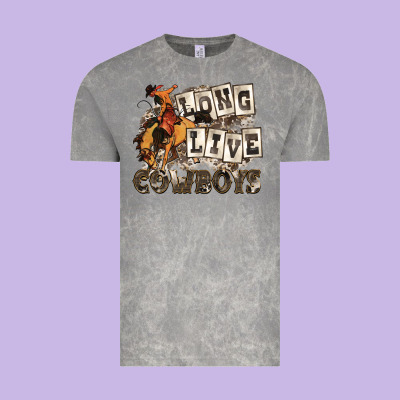 Long Live Cowboys Vintage Tee Designed By Zillion Design Studio