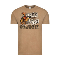 Vintage Coffee long live cowboys Vintage Tee - Zillion Design Studio