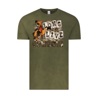 Vintage Olive long live cowboys Vintage Tee - Zillion Design Studio