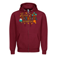 Burgundy one thankful nurse Zipper Hoodie - JahusDesignShop