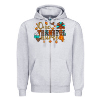 Heather Grey one thankful nurse Zipper Hoodie - JahusDesignShop