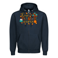 Navy one thankful nurse Zipper Hoodie - JahusDesignShop