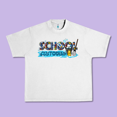 School Custodian Urban Heavy Tee Designed By Texasbilliewilder