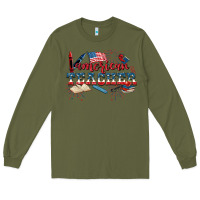 Army Green American Teacher 4th of July Long Sleeve Tee - CowGirlArtShop