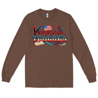 Chestnut American Teacher 4th of July Long Sleeve Tee - CowGirlArtShop