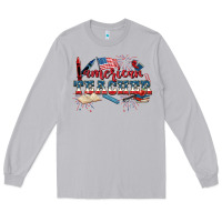 Moon Dust American Teacher 4th of July Long Sleeve Tee - CowGirlArtShop