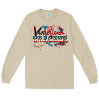 Mushroom American Teacher 4th of July Long Sleeve Tee - CowGirlArtShop
