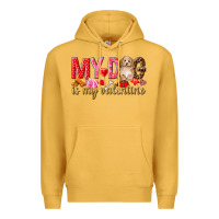 Mustard my dog is my valentine Premium Hoodie - NancyCooperArtShop