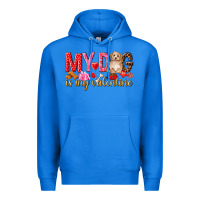 True Royal my dog is my valentine Premium Hoodie - NancyCooperArtShop
