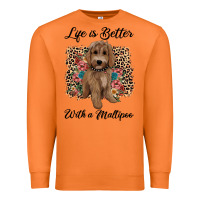 Carrot life is better with a maltipoo Premium Sweatshirt - BarkalooDesign