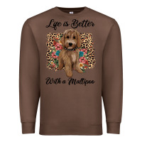 Chestnut life is better with a maltipoo Premium Sweatshirt - BarkalooDesign