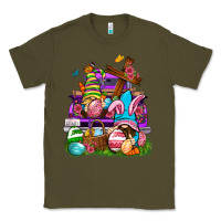Army Green Easter gnomies truck Easter Day Classic Tee - Neo Western