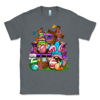 Charcoal Heather Easter gnomies truck Easter Day Classic Tee - Neo Western