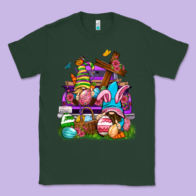 Easter Gnomies Truck Easter Day Classic Tee Designed By Neo Western