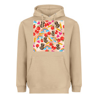 Mushroom back to school seamless pattern 3 (3600x3600) Heavyweight Hoodie - AdoDesignShop